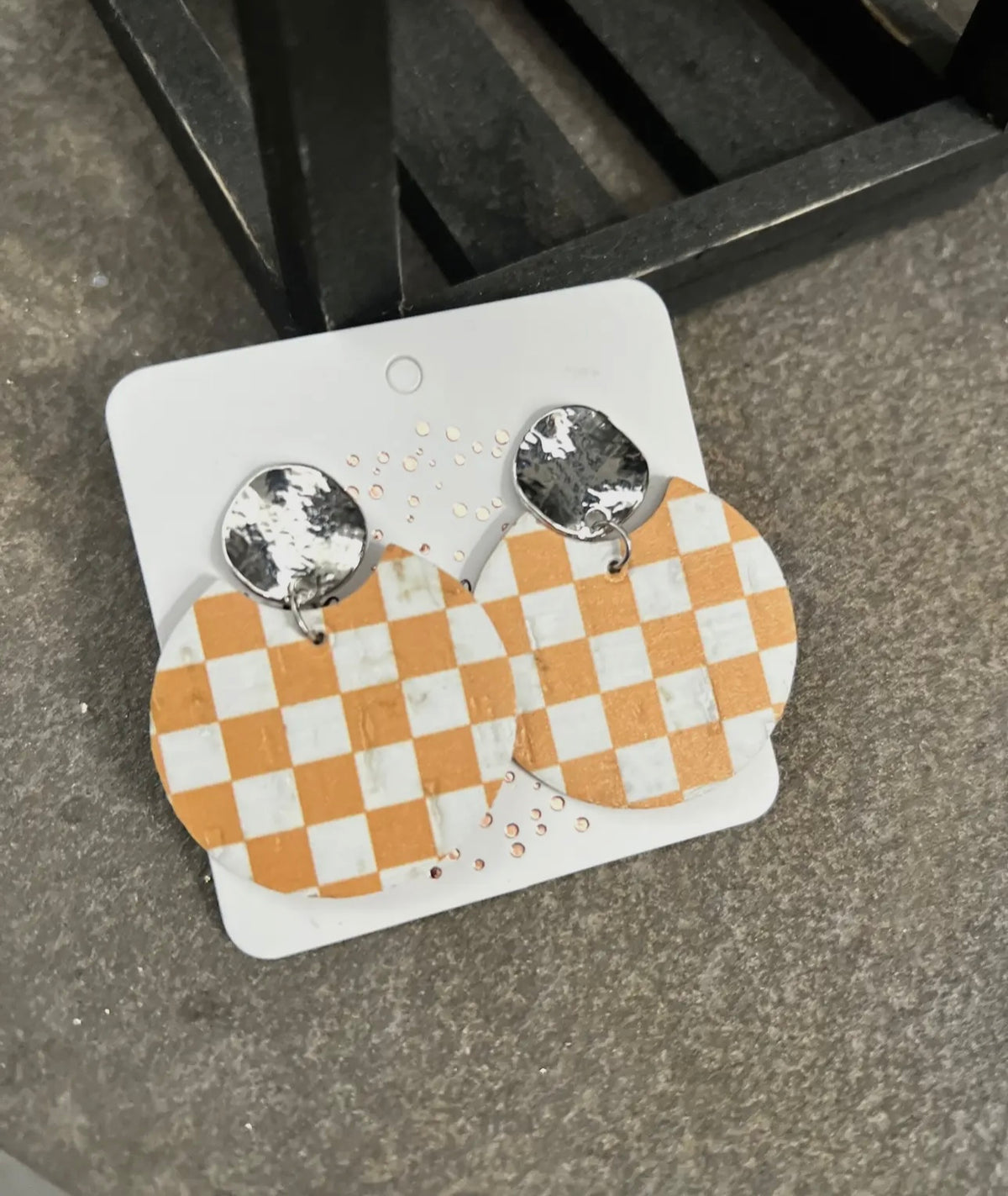 SU25 Orange Leather Checks