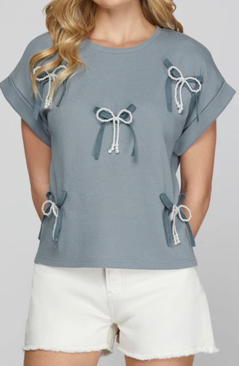W25 S&S D Blue Pearl Bow Top