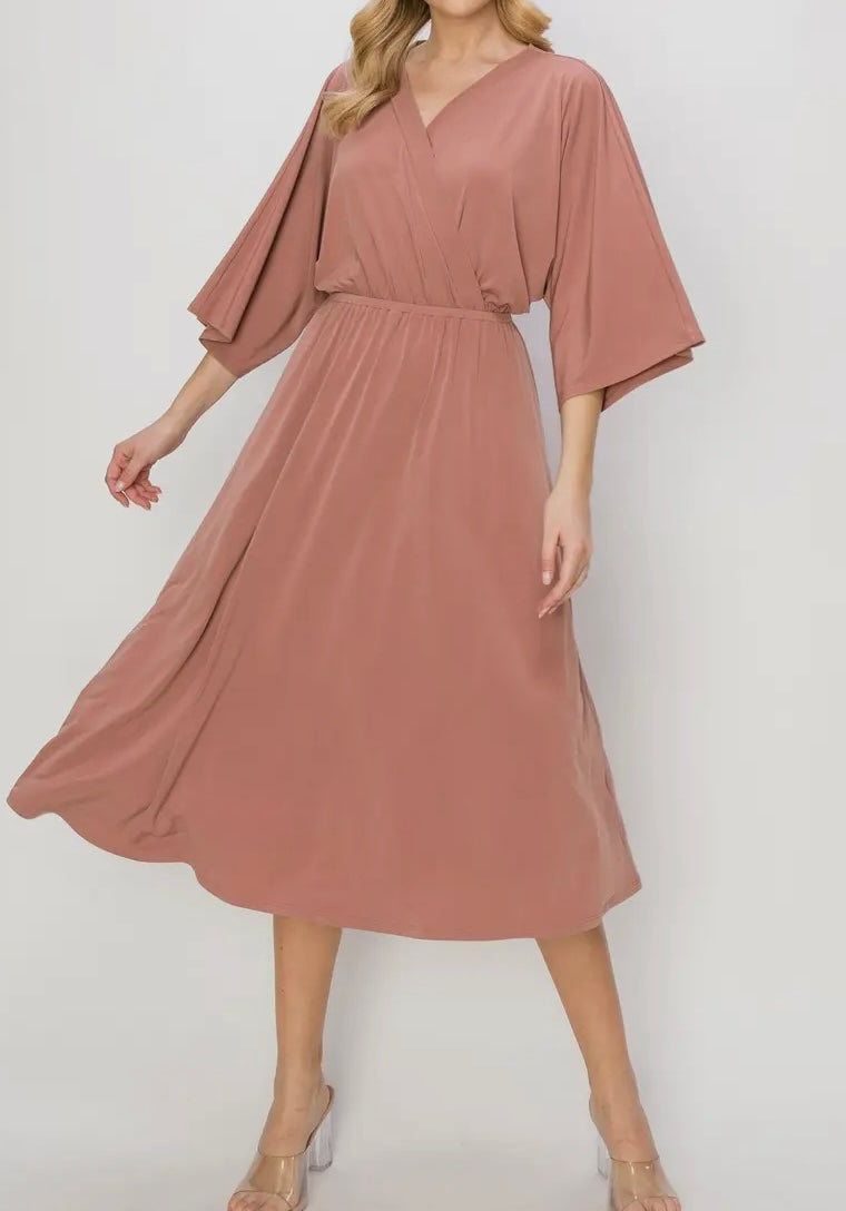 W25 HYFVE Mauve Midi Dress