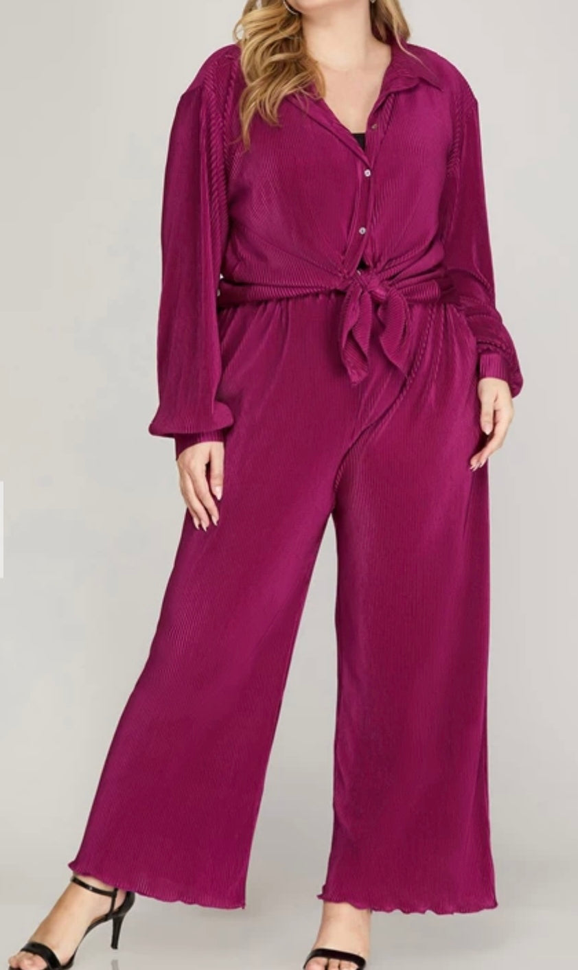 W25 S&S Plus Magenta Pants