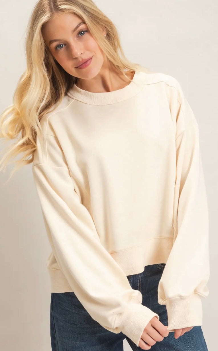 F26 H Ribbed Crewneck SS