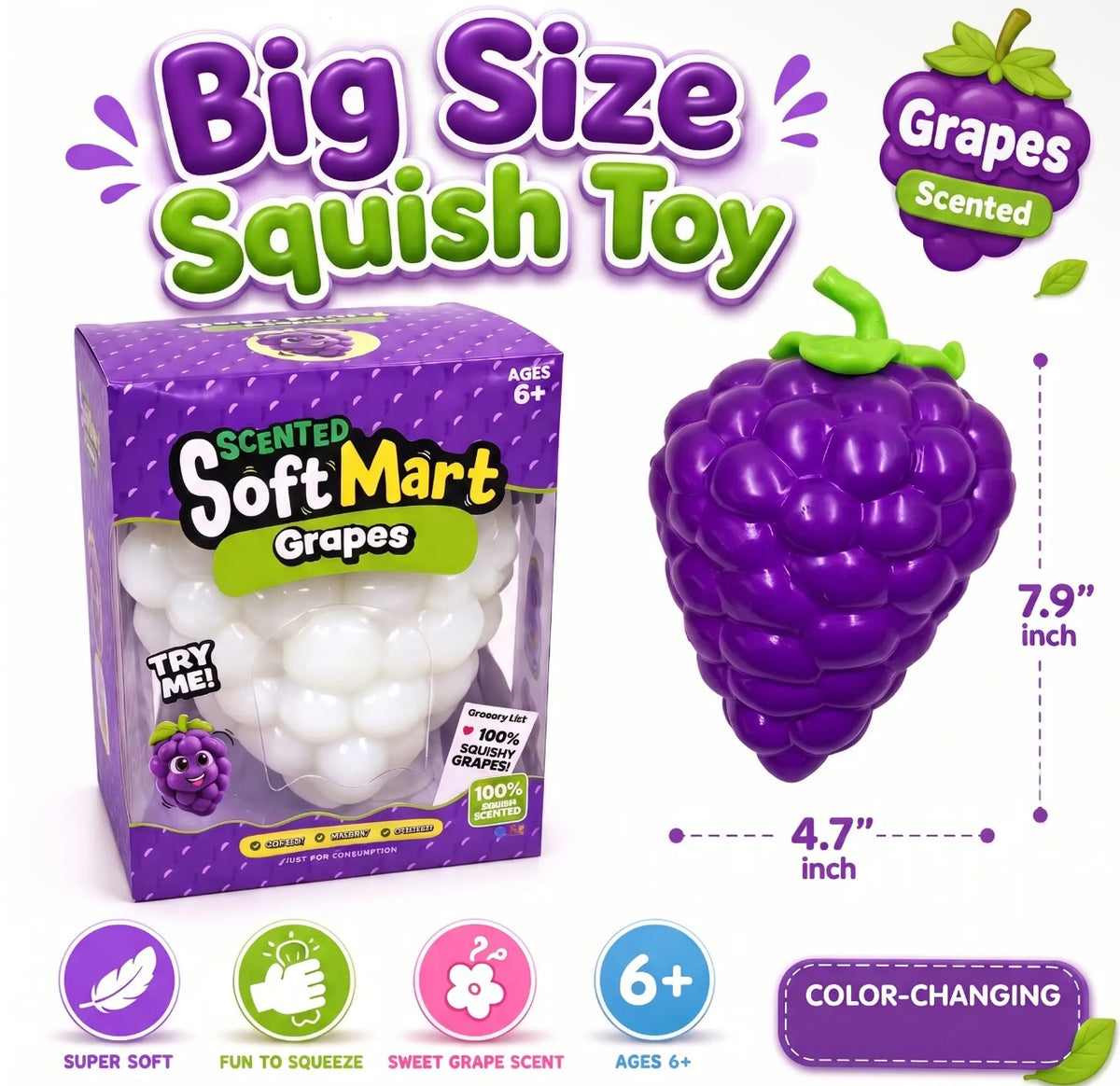SU26 Color Changing Grape Squishy