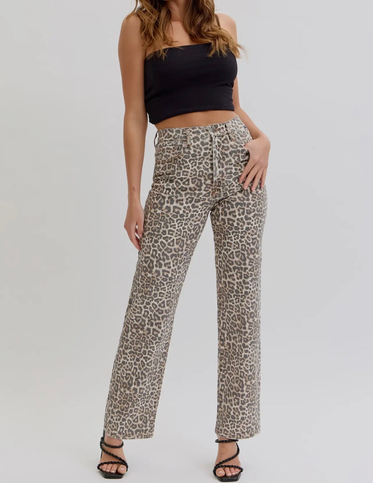 W26 Cello Leopard High Rise Jean