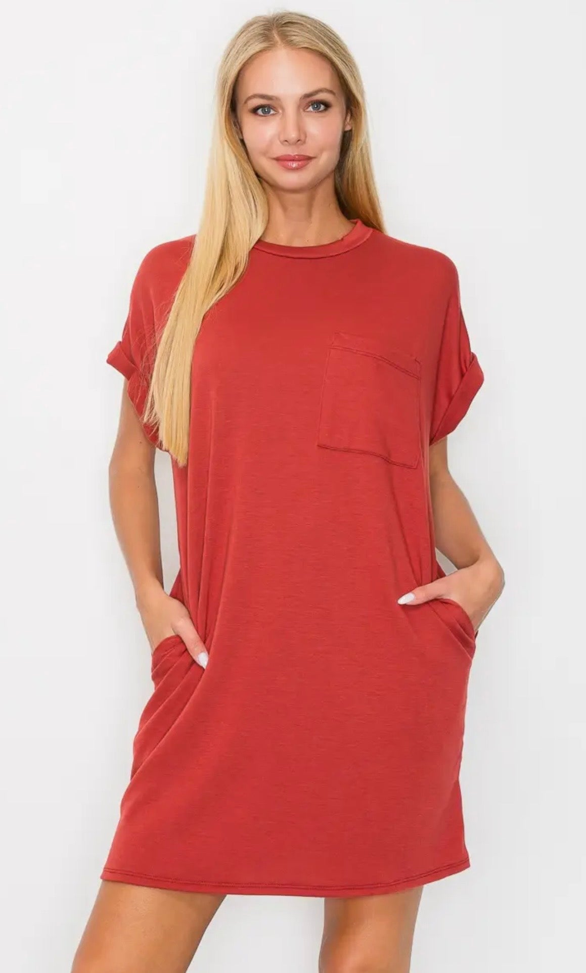 S26 Rust Casual Dress