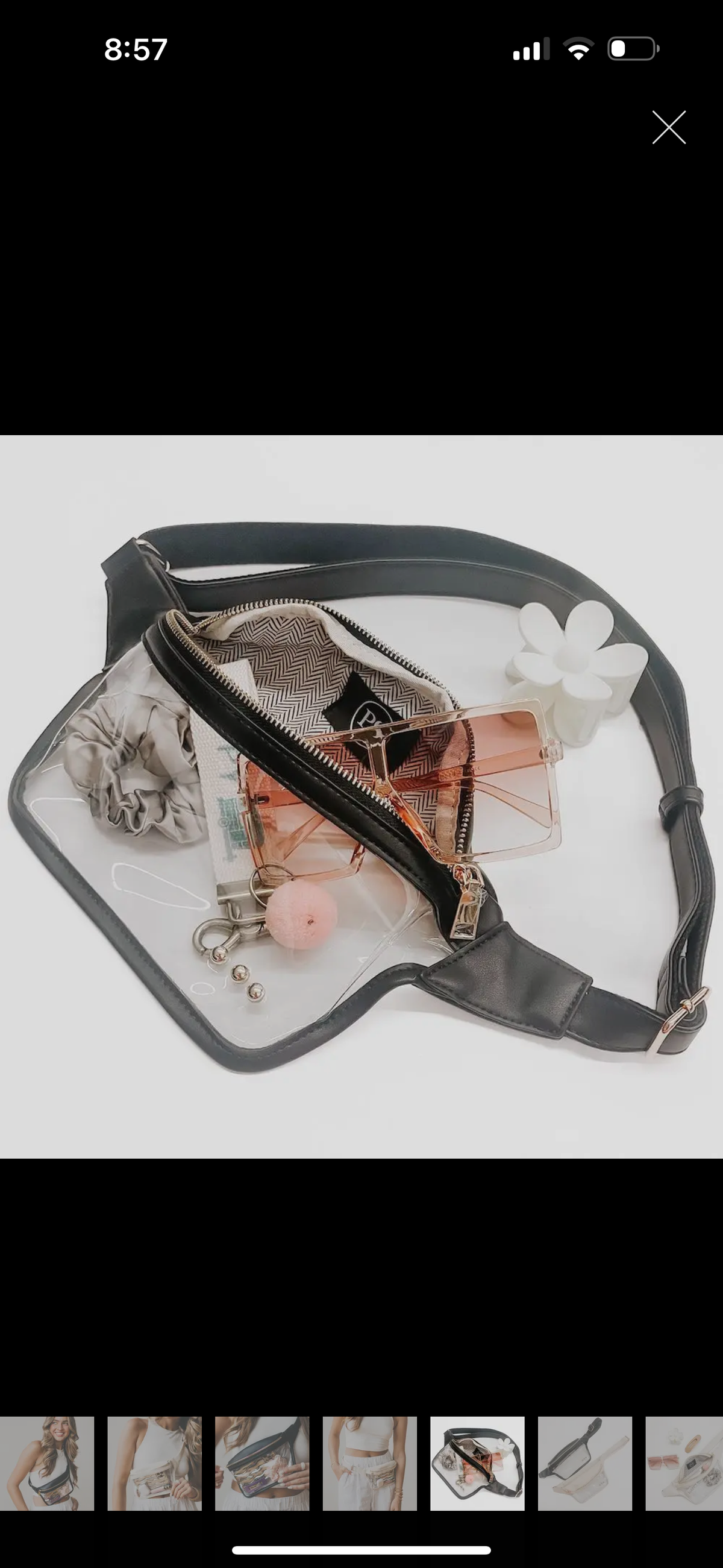 SU25 PS Clear Bum Bag
