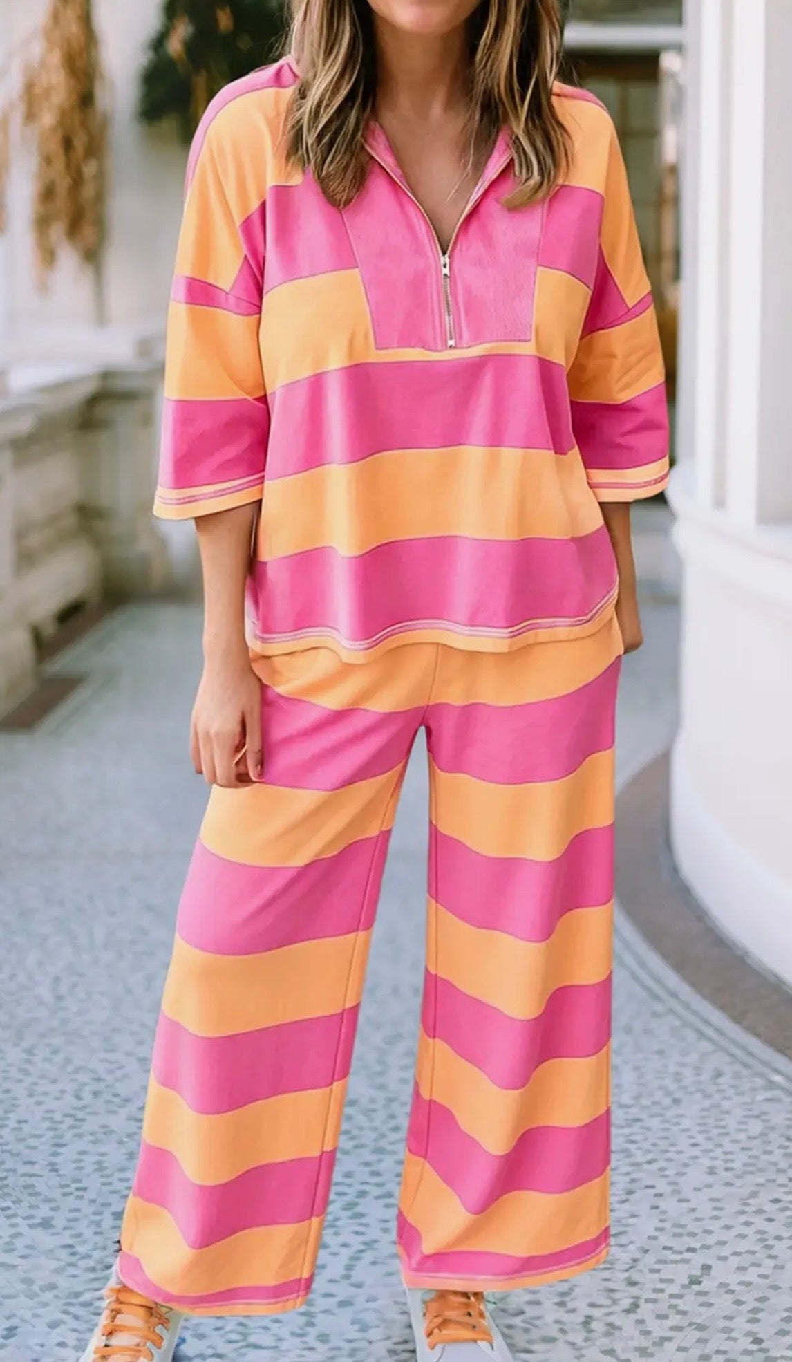 SU26 Coral/Pink Pant Set