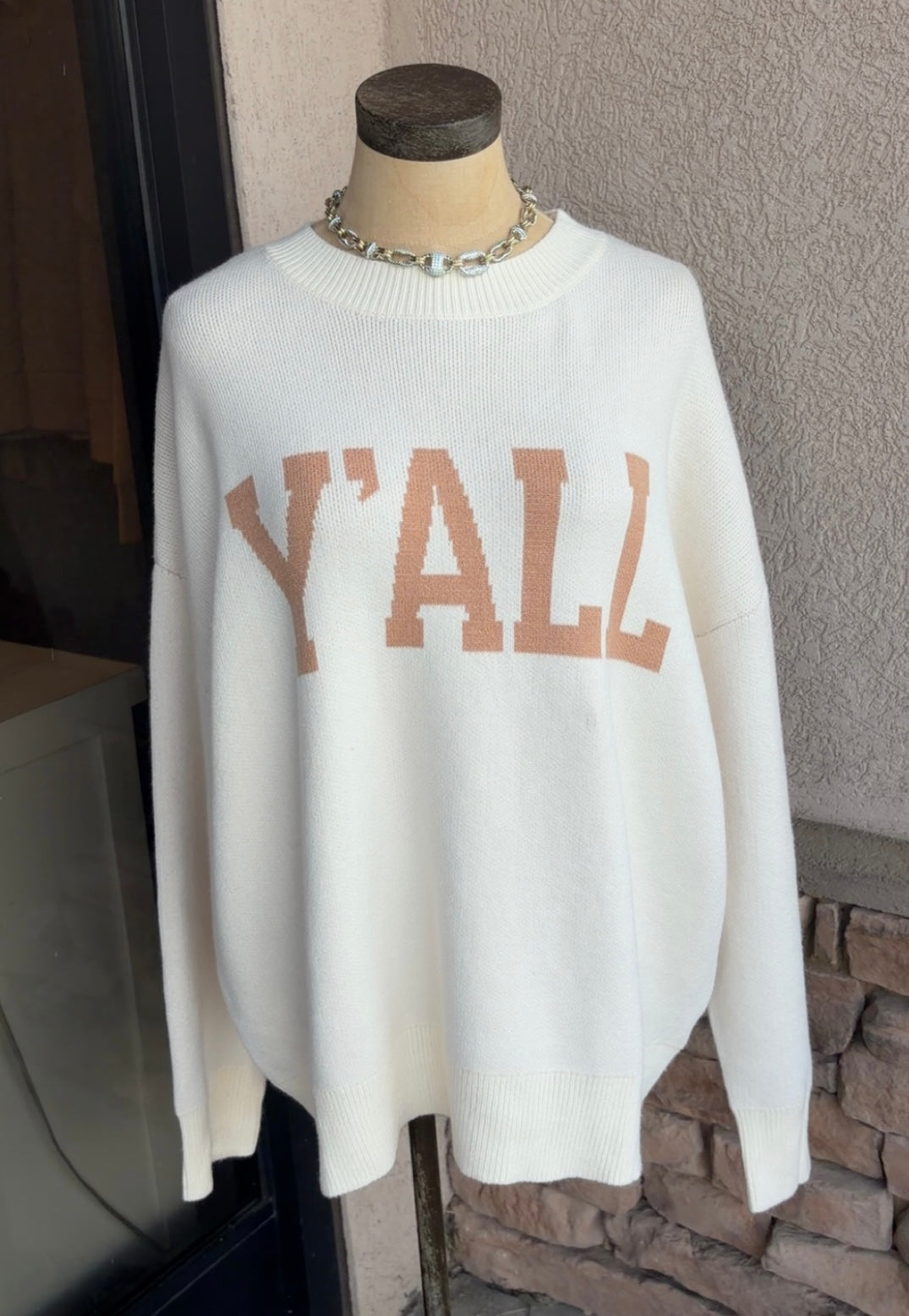 F26 S Y’ALL Graphic Oversized Sweater