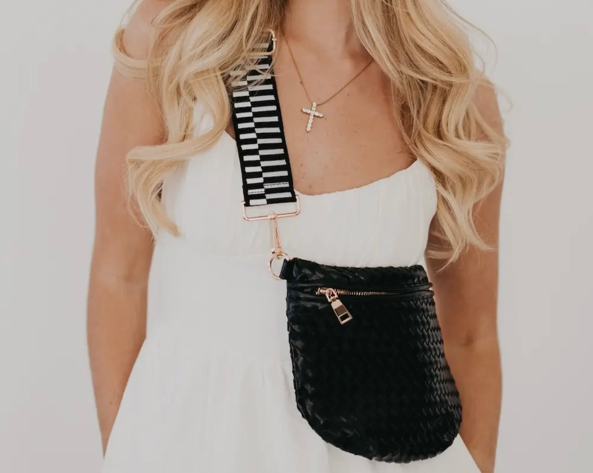 W25 PS Checkered Black Bum Bag