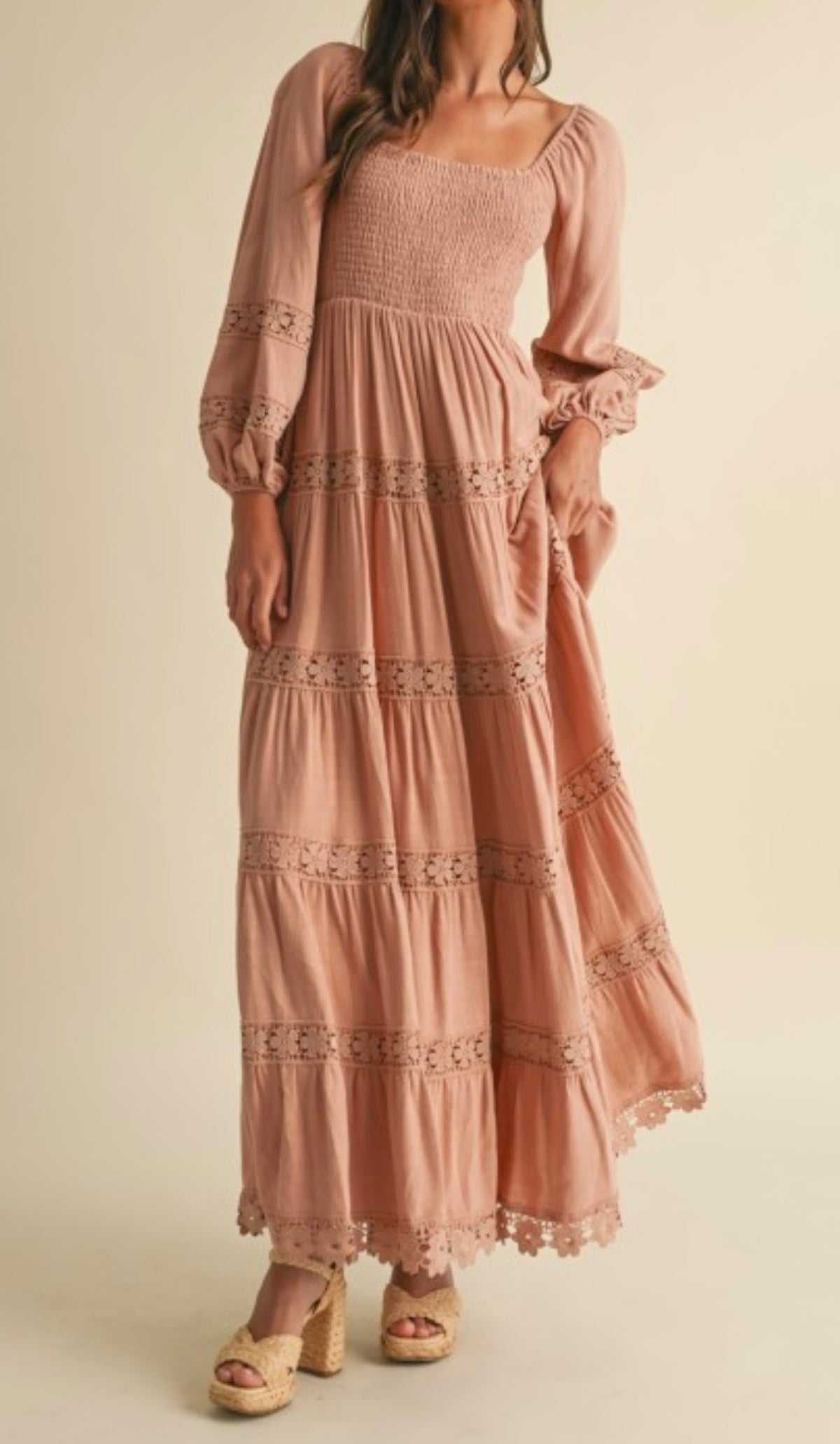F25 Endless Blu Dried Rose Dress