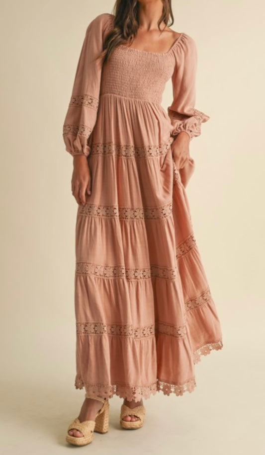 F25 Endless Blu Dried Rose Dress