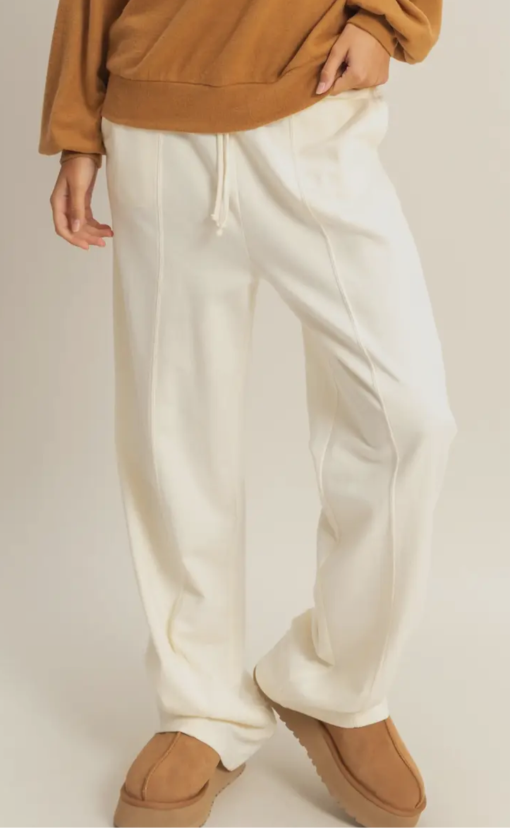 SU25 HYFVE Cream Drawstring Pants