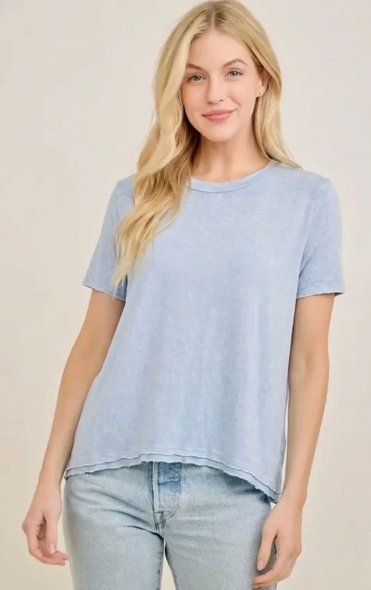 S26 Mineral Wash Vintage Blue Crewneck