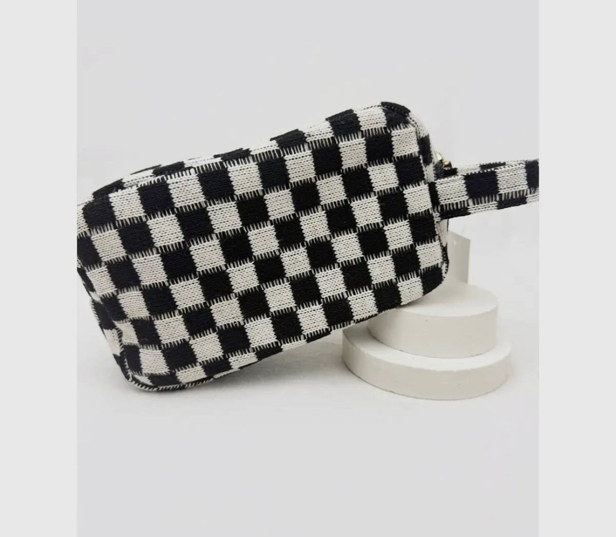 W25 L&R Checker Cosmetic Bag