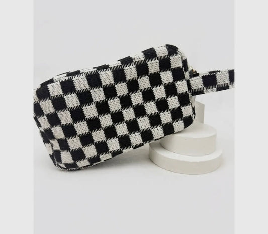 W25 L&R Checker Cosmetic Bag
