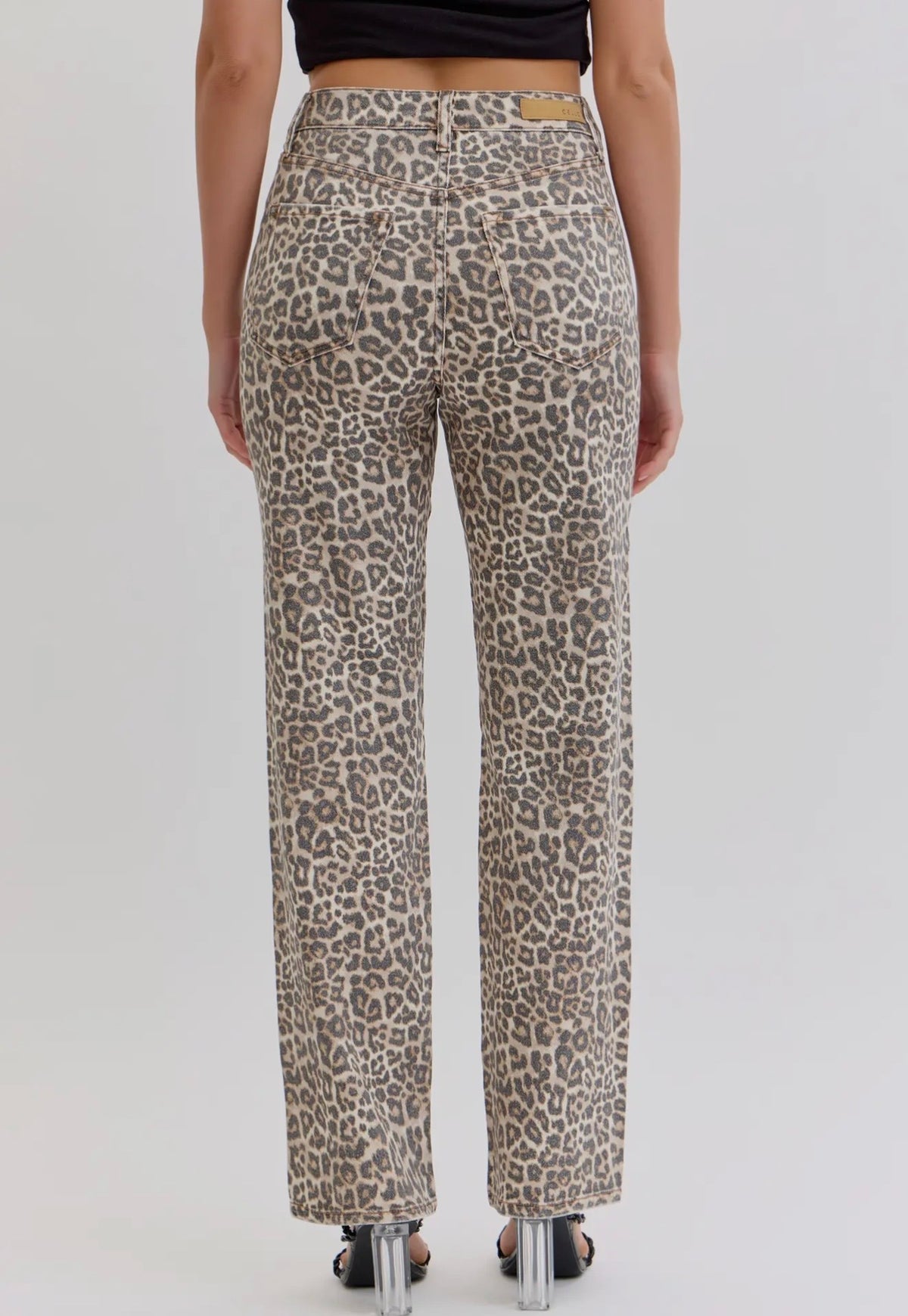 W26 Cello Leopard High Rise Jean