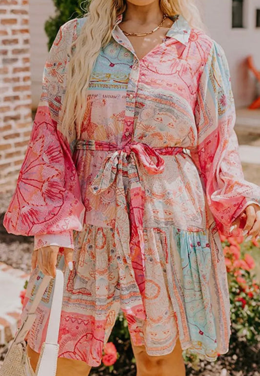 W25 PB Plus Patchwork Dress