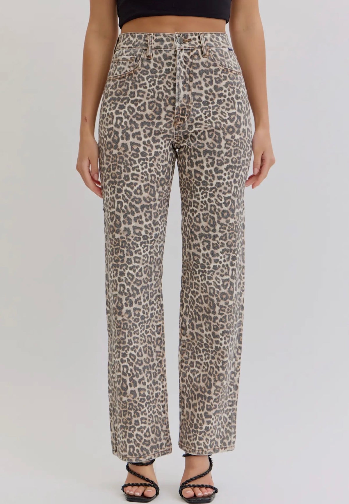 W26 Cello Leopard High Rise Jean