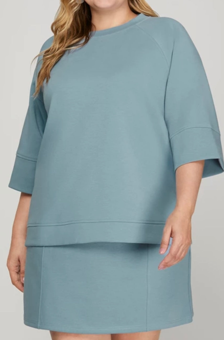 W25 S&S D. Blue Plus Scuba Top