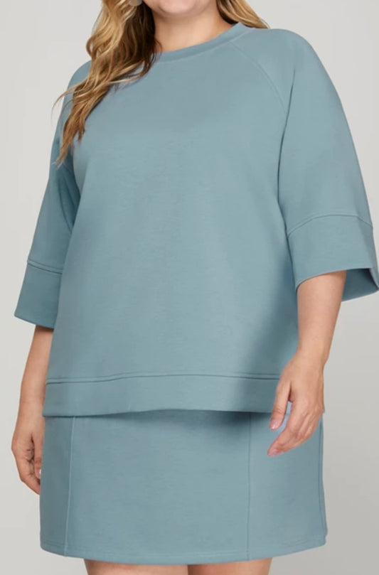 W25 S&S D. Blue Plus Scuba Top