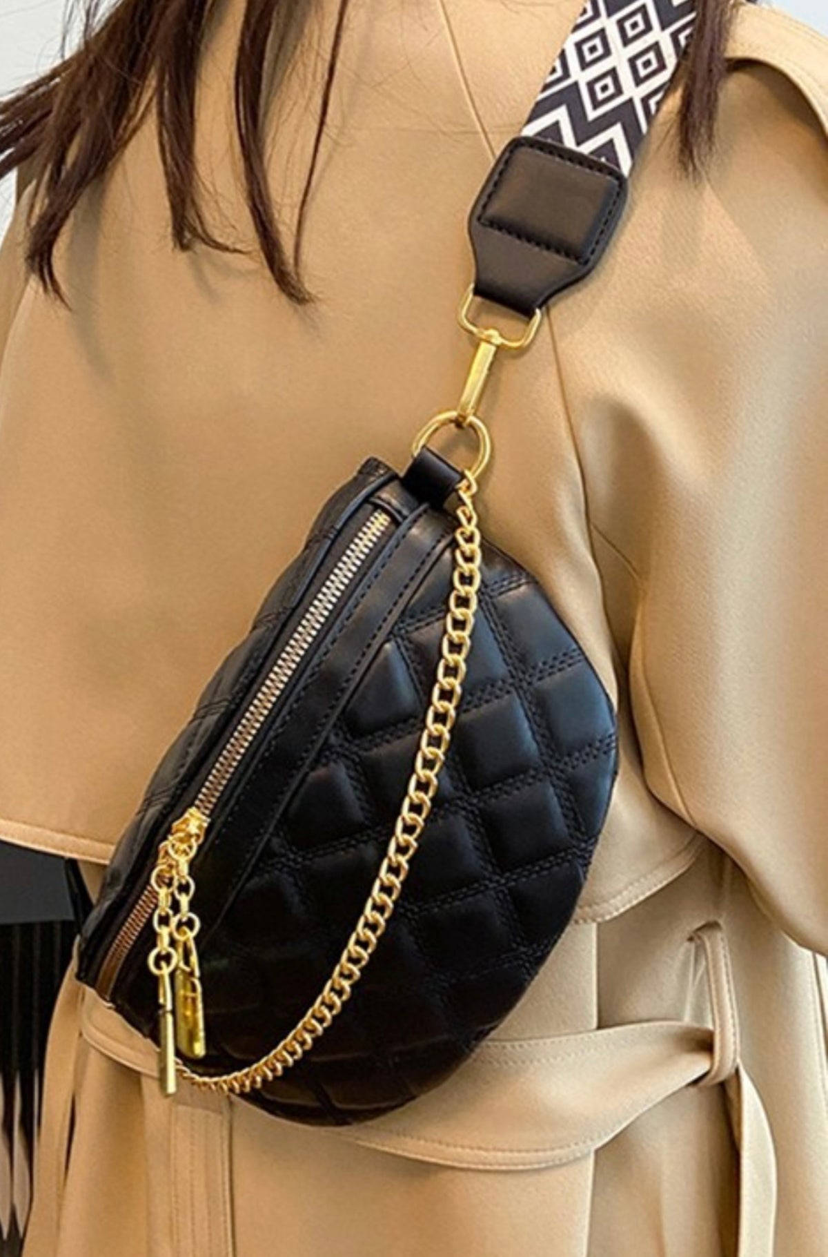 SU25 Z Black Crossbody BumBag