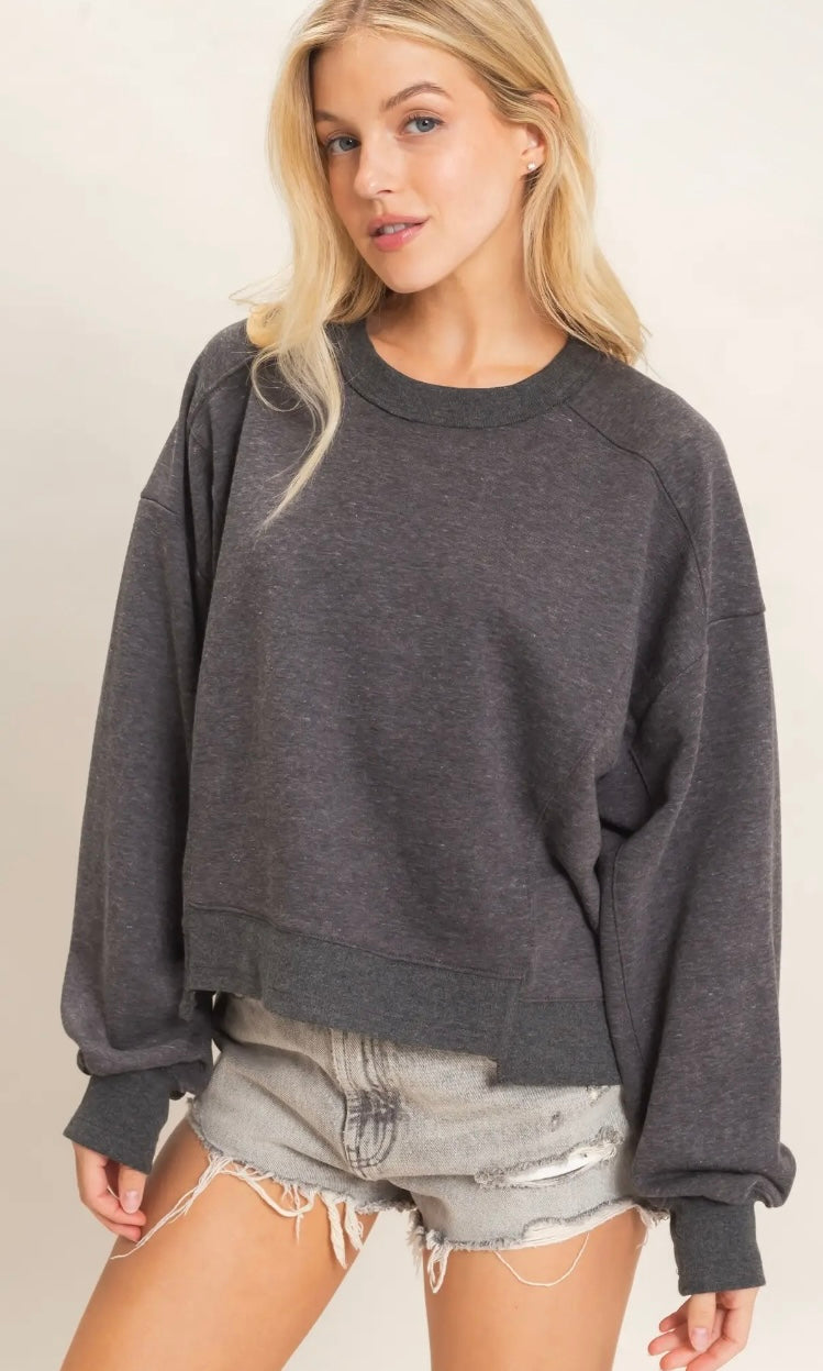F26 H Ribbed Crewneck SS