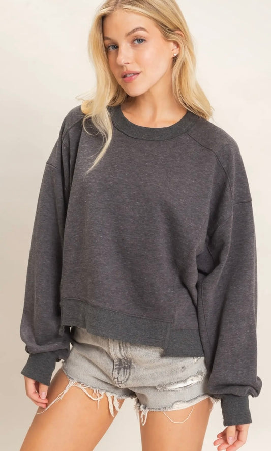 F26 H Ribbed Crewneck SS