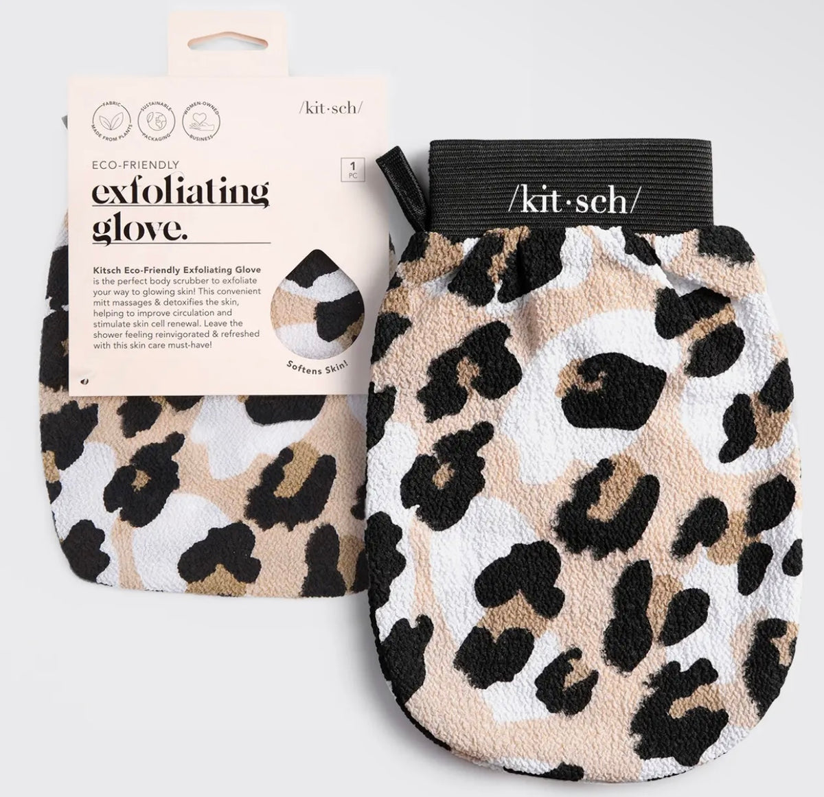 F26 K Exfoliating Glove - Leopard